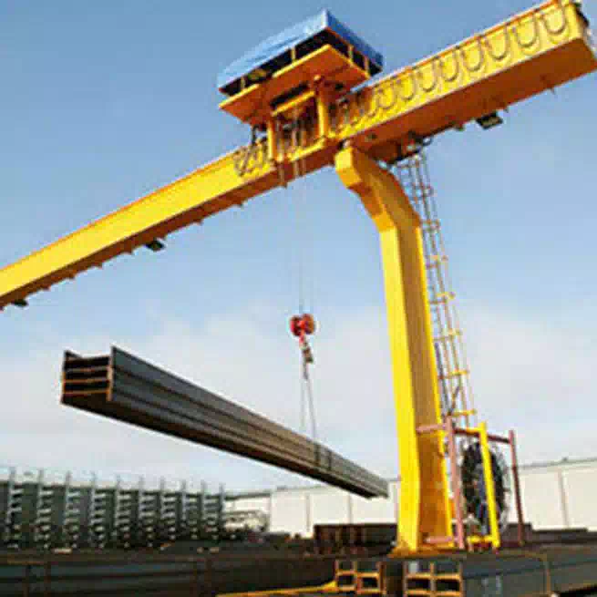 L electric trolley single girder gantry crane