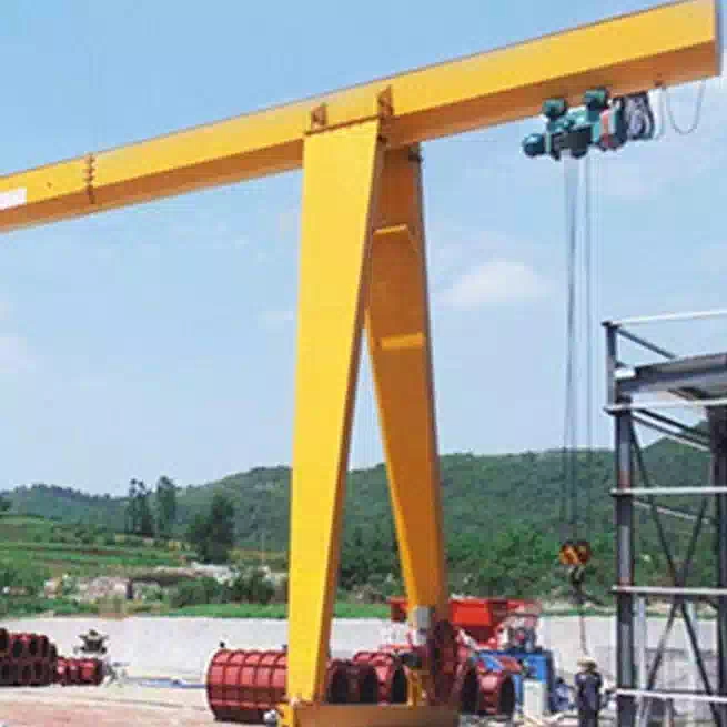 Double cantilever MH Box-type Single girder gantry crane