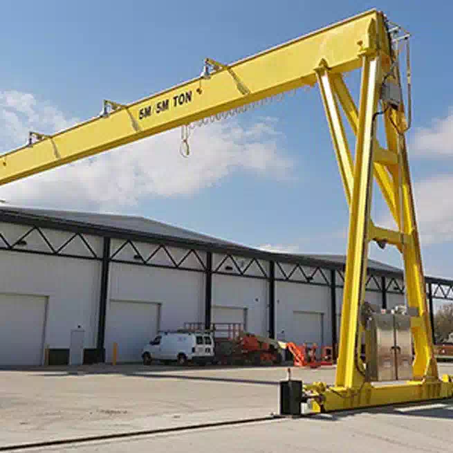 Box-type Single girder semi-gantry crane