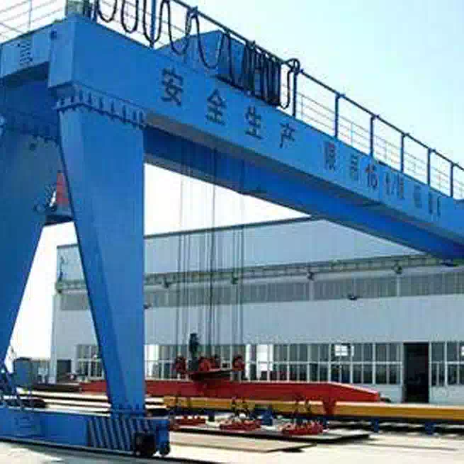 BMG type double girder semi-gantry crane