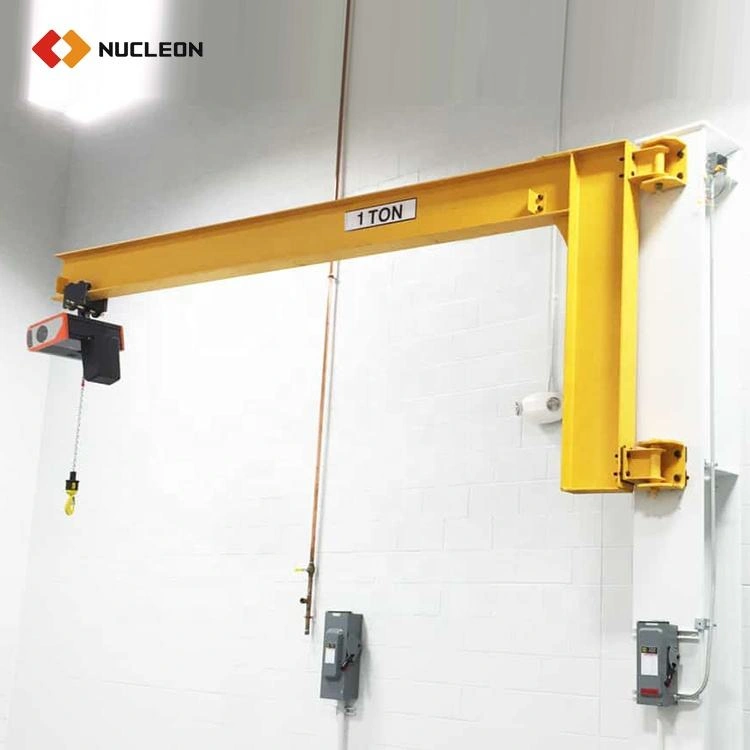 Electric wall-mounted cantilever crane