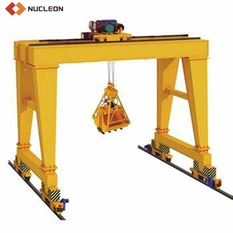 Double-girder bucket gantry crane