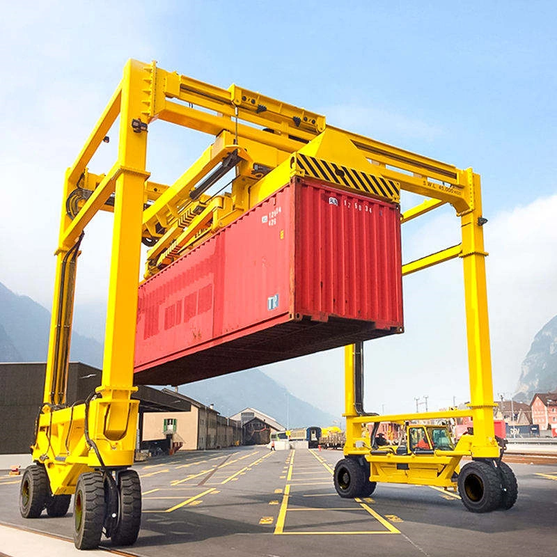 Multifunctional container straddle carrier