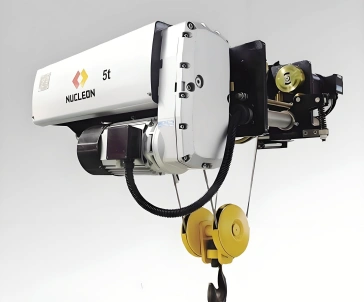 Low headroom European-style electric wire rope hoist