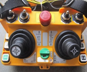 The radio remote control component of the crane