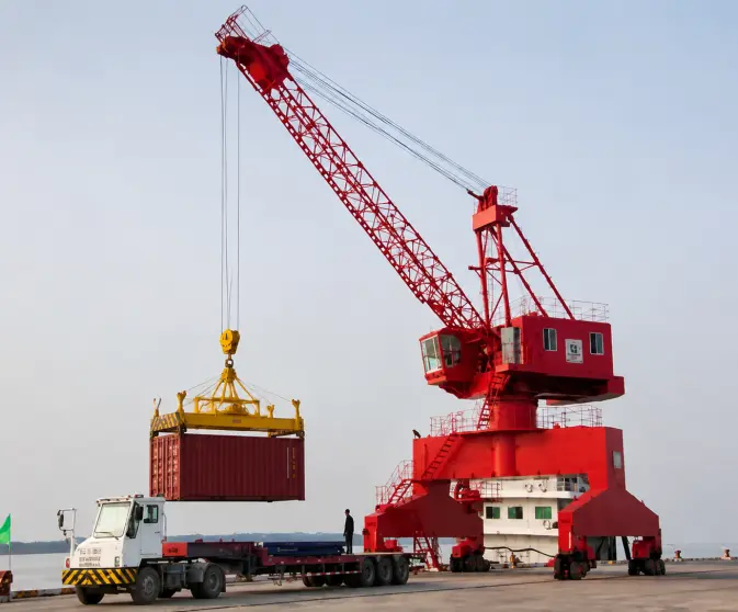 Single Jib Portal Container Crane