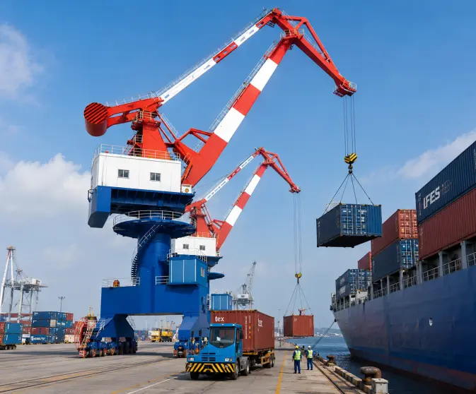 Four-link Portal Container Crane